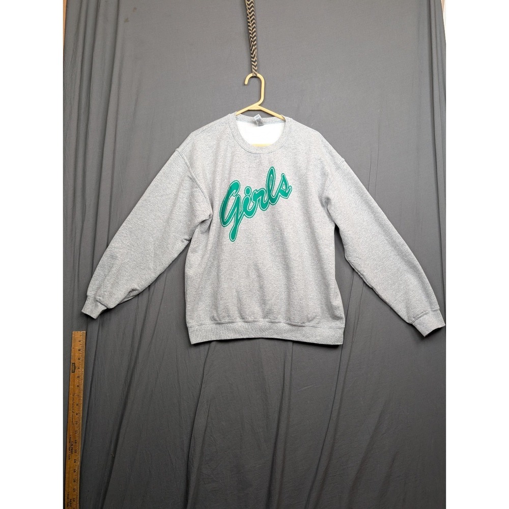 Gildan Long Sleeve Size Large Gray Women's Sweatshirt